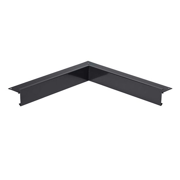 WimWood Daktrim Binnenhoek 60x64mm zwart 40cm x 40cm
